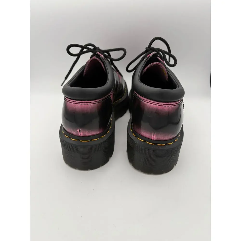 Women’s Dr. Martens Size 10 Black & Pink Oxford Platforms